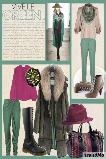 green- Combinaciónde moda