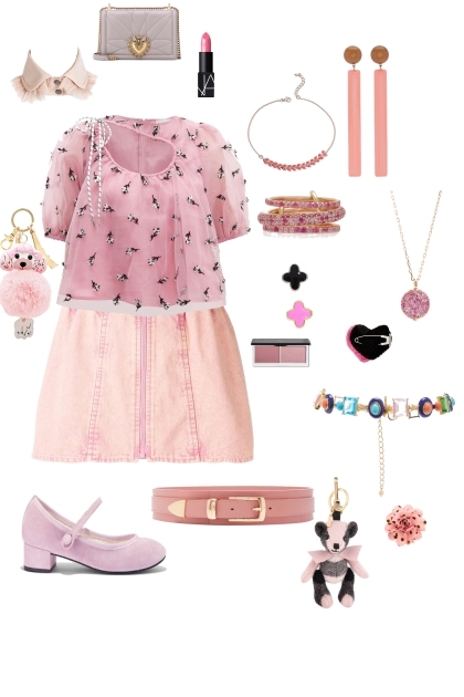 pink decora- Fashion set