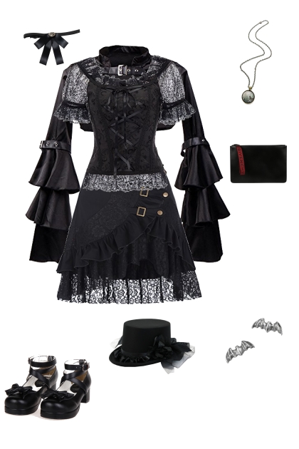 gothic lolita- Modekombination