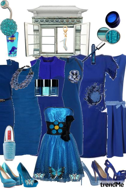 plavo- Модное сочетание