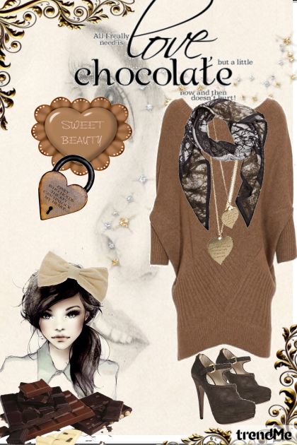 I'm in love with my chocolate!- Fashion set