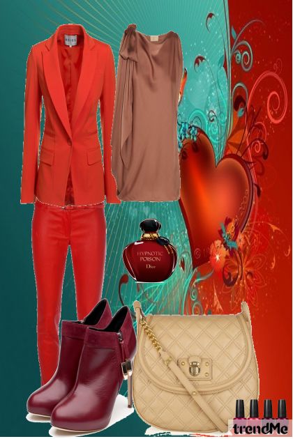 crveno je ljubav- Fashion set