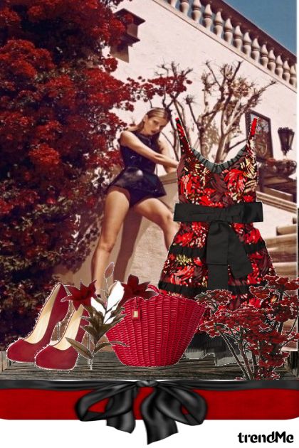 crveno i crno- Fashion set