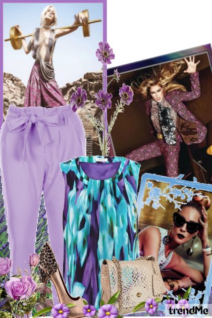 lila kraljice provoda- Combinazione di moda