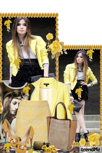 žuta jesen- Combinazione di moda