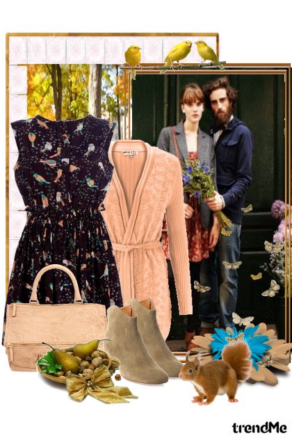 jesenja romantika- combinação de moda