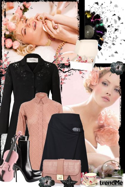 Crno-ružičasti snovi- Combinaciónde moda