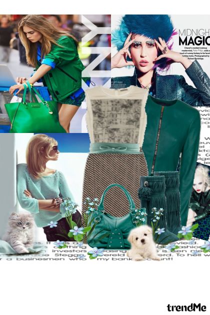 Svi vole zeleno- combinação de moda