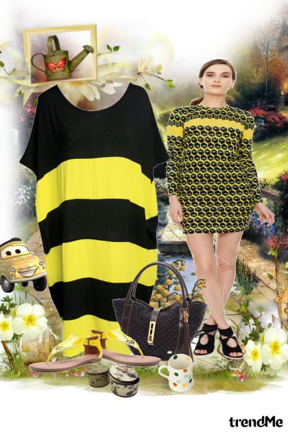 Žuto i crnoooooo- combinação de moda