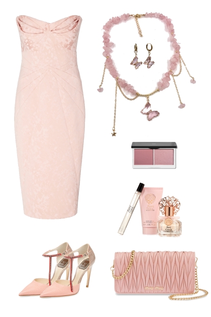 TaLinia pink butterfly set