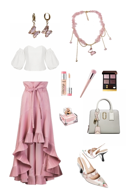 TaLinia pink butterfly set 2
