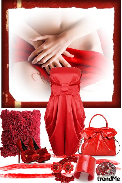 I'love red - Combinazione di moda