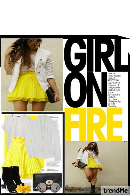 Girl on fire- combinação de moda