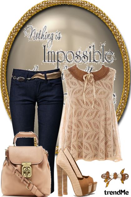 Nothing is impossible ..- combinação de moda