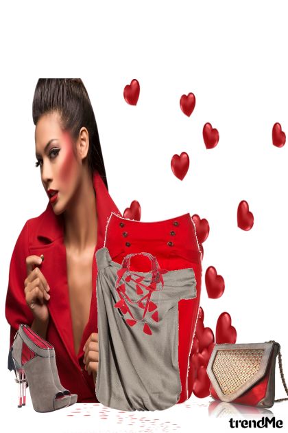 Red heart- Fashion set