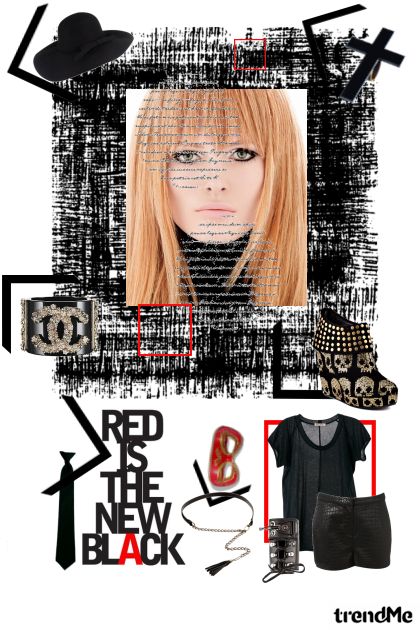 RED AND BLACK- Модное сочетание