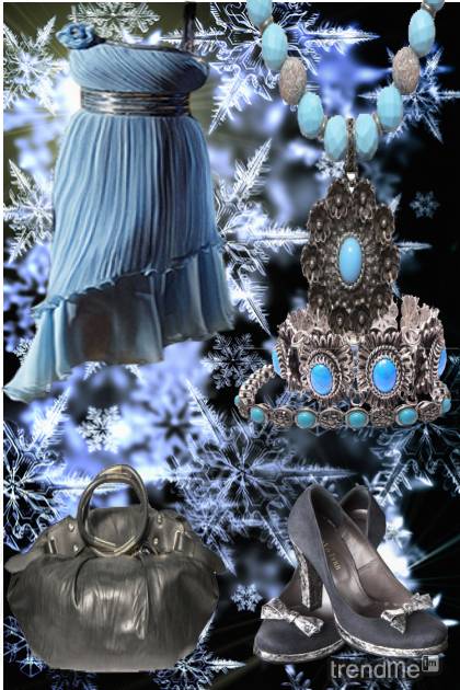 Snježno-plavi dan- Модное сочетание