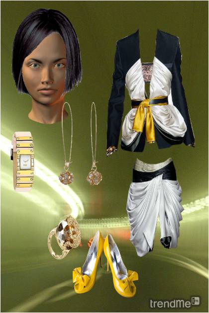 A touch of yellow- Fashion set