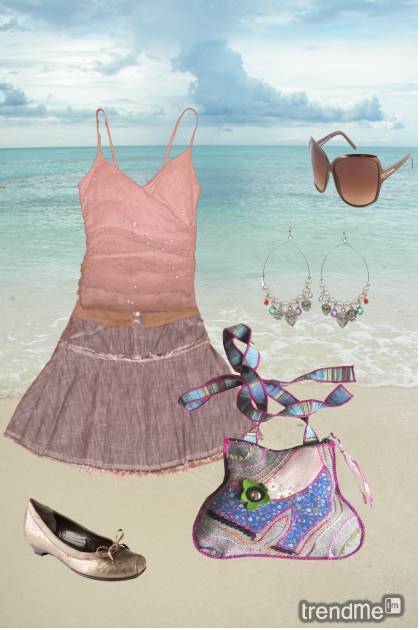 ready for beach party- combinação de moda