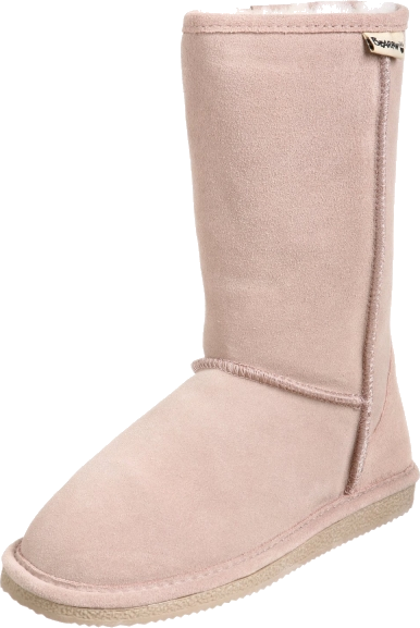 pink bearpaw fur boots