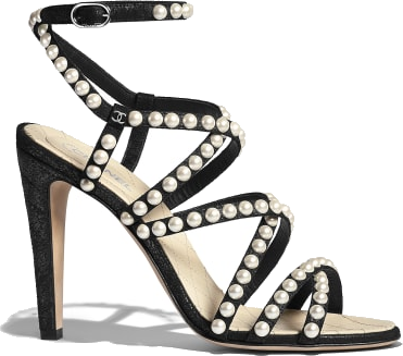 pearl chanel sandals