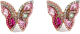 Clothes/footwear details Diamond Butterfly Studs (Earrings)
