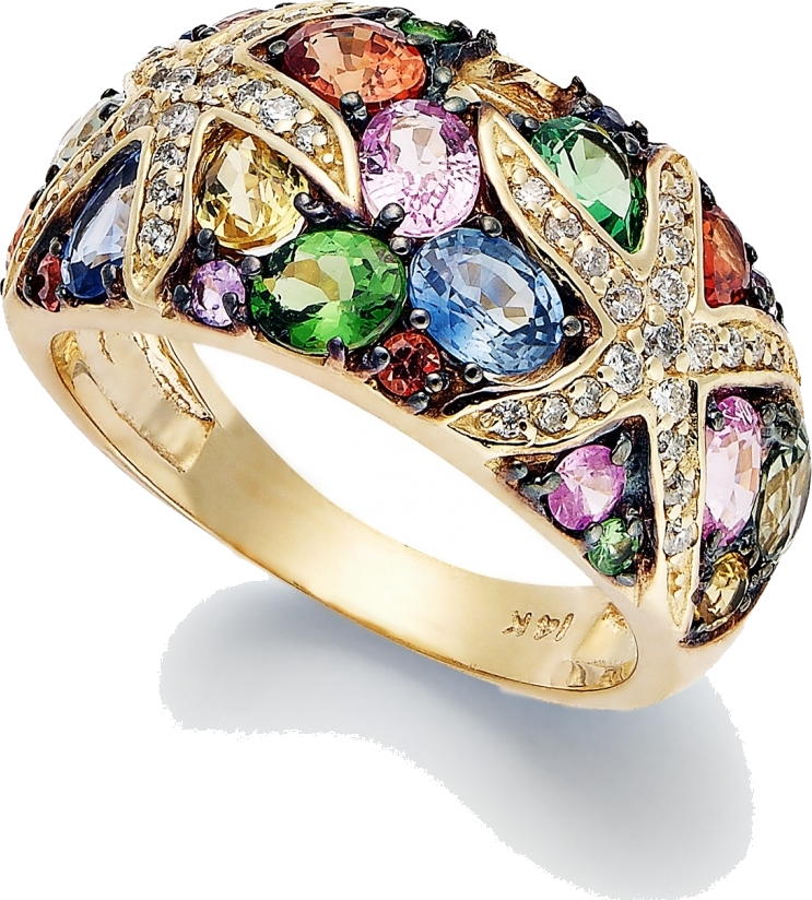 Effy ювелирные изделия. Кольца с драгоценными камнями. Перстни с драгоценными камнями. Кольцо с разноцветными камнями.