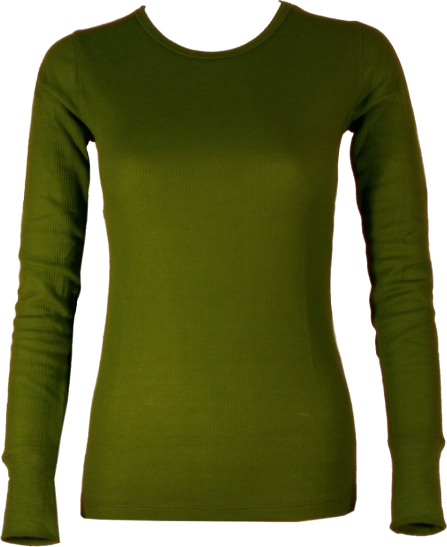 FineBrandShop Long sleeves t-shirts Ladies Olive Green Long Sleeve $8.70