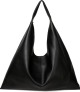 Clothes/footwear details Leather tote bags black (Hand bag)