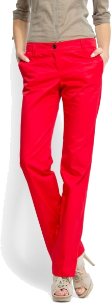 womens red chino pants