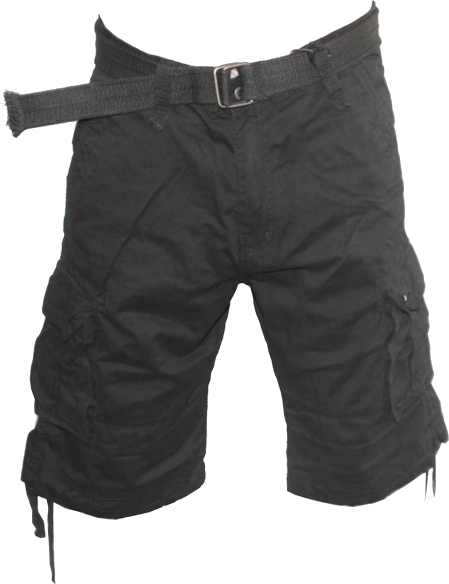 FineBrandShop Hlač - kratke Men Cargo Pocket Shorts Black, $29.75 ...