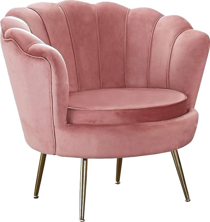 Мебель розовая ПГ. Pink Furniture. Clam Chair.