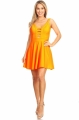 Clothes/footwear details Solid Fit And Flare Dress With Back Zipper Closure, Cutouts, And Spaghetti Strap (Dresses)