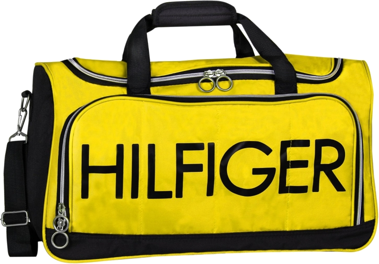 tommy hilfiger duffle bag yellow