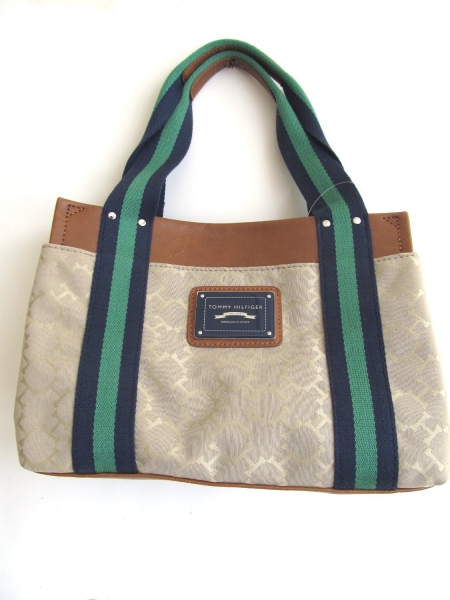 tommy hilfiger green purse