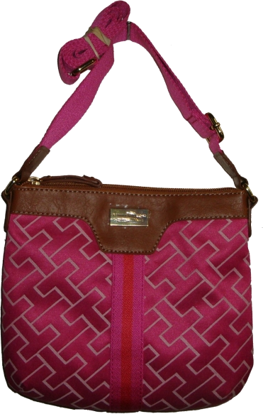 Tommy Hilfiger Hand Bag Women S Crossbody Handbag Pink Large Logo