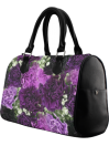 Boston Handbag - Little Purple Carnations