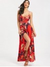 Cami Floral Criss Cross Maxi Dress  - Model