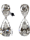 crystal diamond - Earrings
