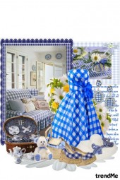 Blue Gingham check