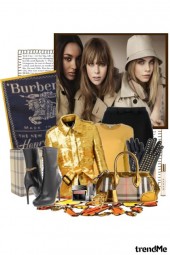 Burberry ~Casual Metallic in yellow~