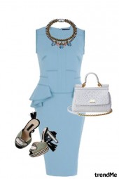 Peplum blue