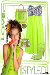 Look #12: &quot;Styled with Neon Green&quot;