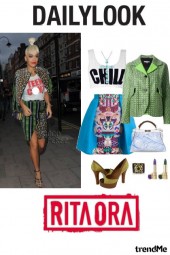 Rita Ora look.