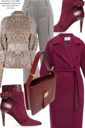 Simple &amp; chic in burgundy colour