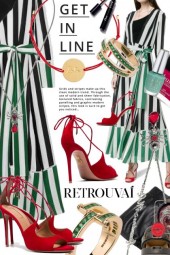 Get In Line: Green and White Stripes