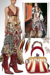  Dsquared2 Embellished Silk Chiffon Gown
