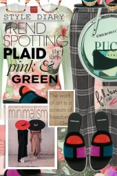 Dare to Mix Plaid, Pink and Green
