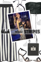 black and white stripes