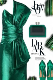 Green satin